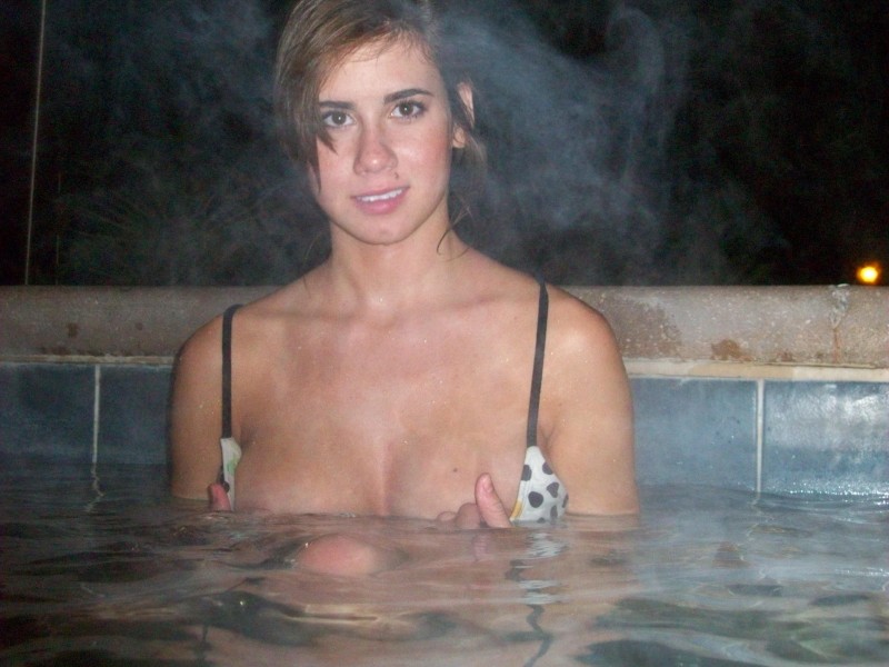 In Hot Tub Amature Teen 64