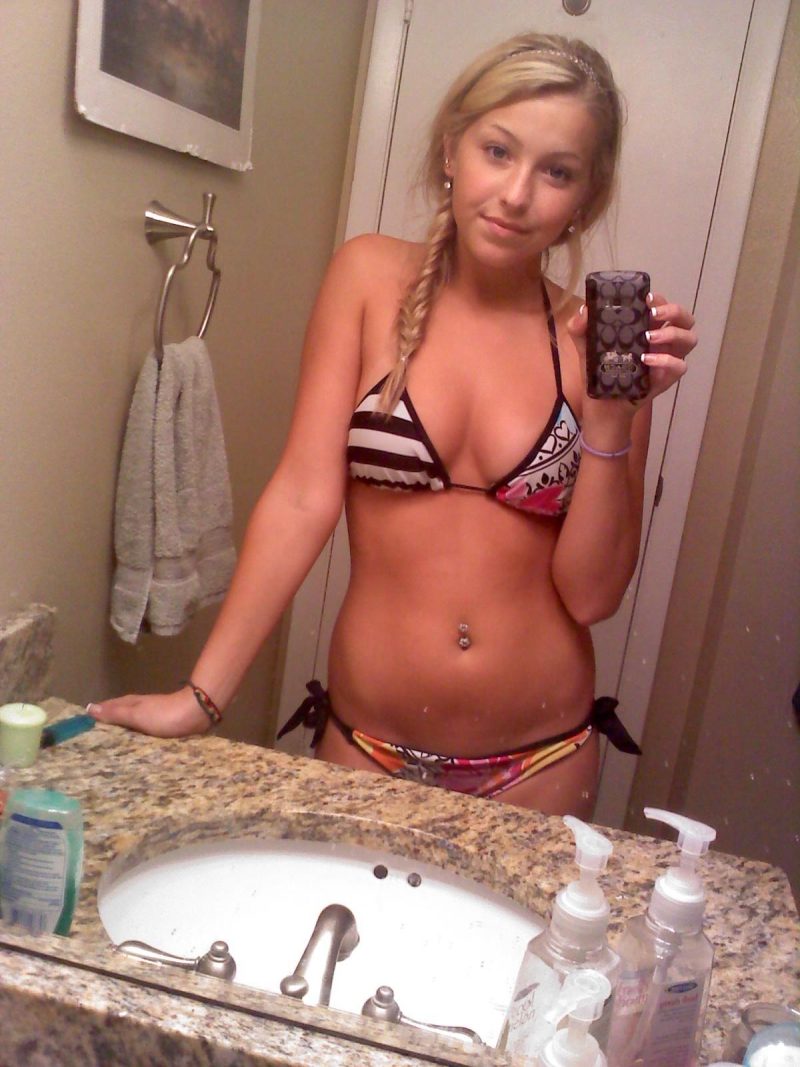 Hot Blonde In Bathroom 35