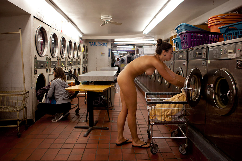 Naked in public store girls