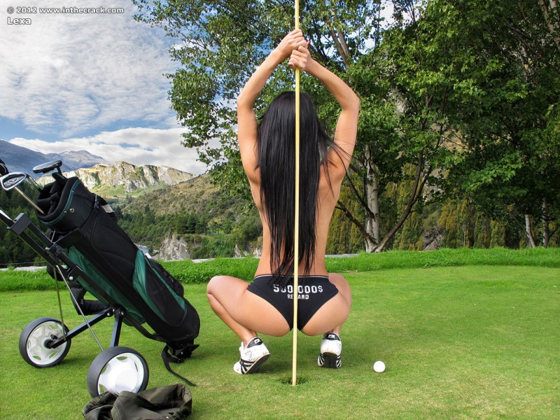 Melisa On The Golf Course Redbust