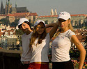 Three girls in Prague