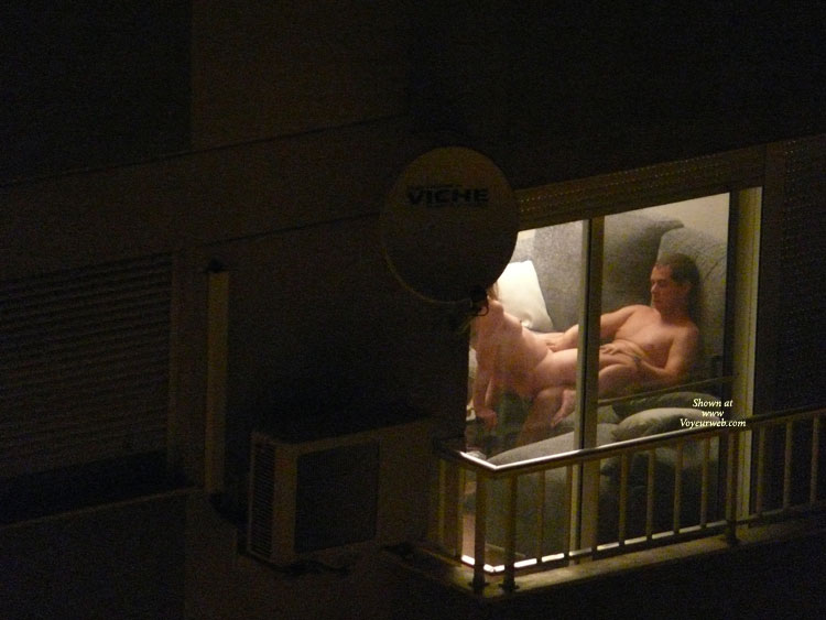 Voyeur window watching