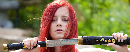 Ariel – Sexy redhead samurai