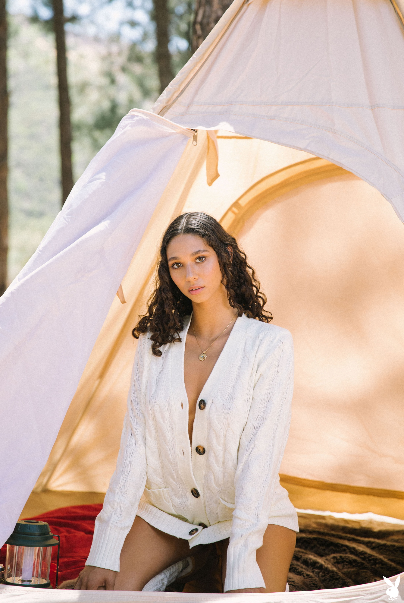 maia-serena-tranquil-setting-naked-brunette-tent-woods-playboy-08