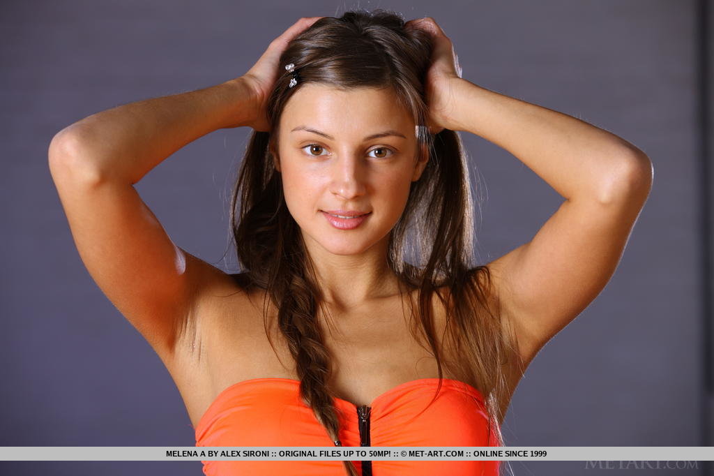 melena-a-orange-dress-skinny-naked-metart-01
