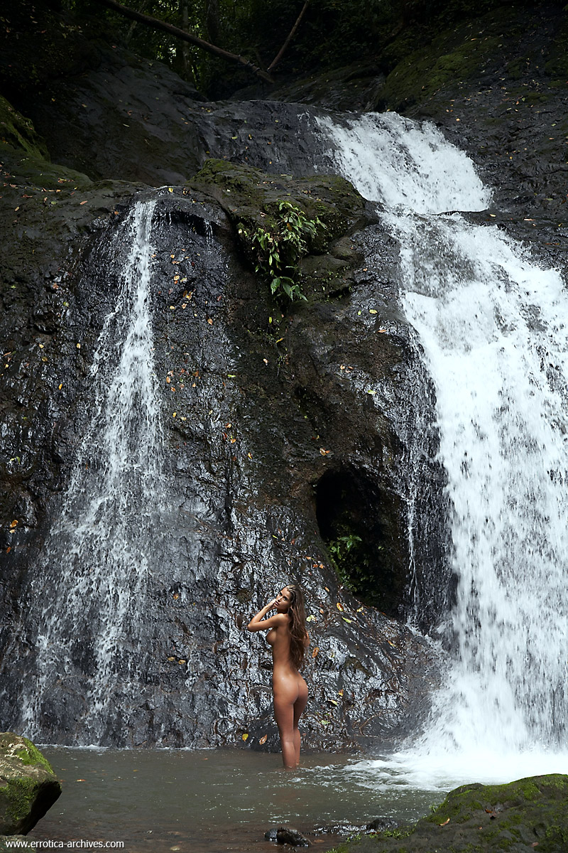 Nessa At The Waterfall