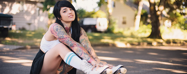 radeo-nude-brunette-roller-skates-tattoo-suicide-girls-mini