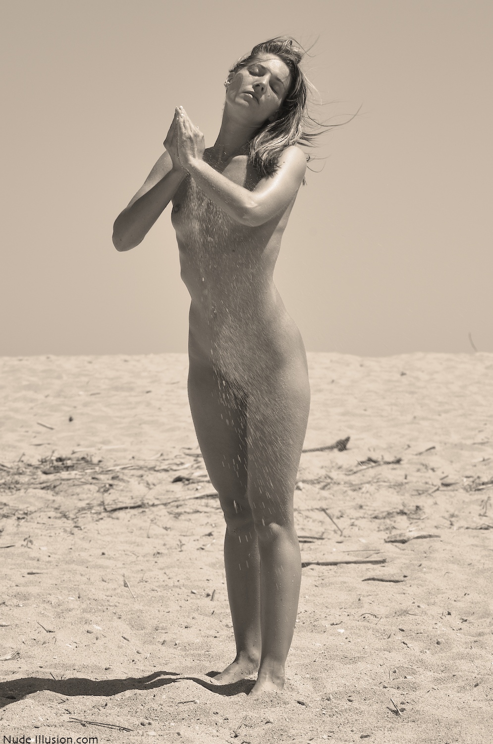 two-amateur-girls-naked-beach-black-white-photos-36