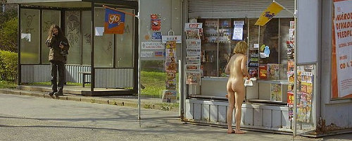 Nude in public