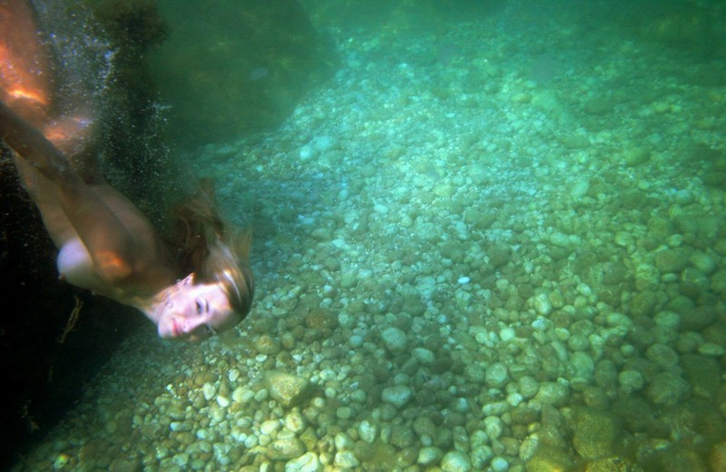 Girls under water
